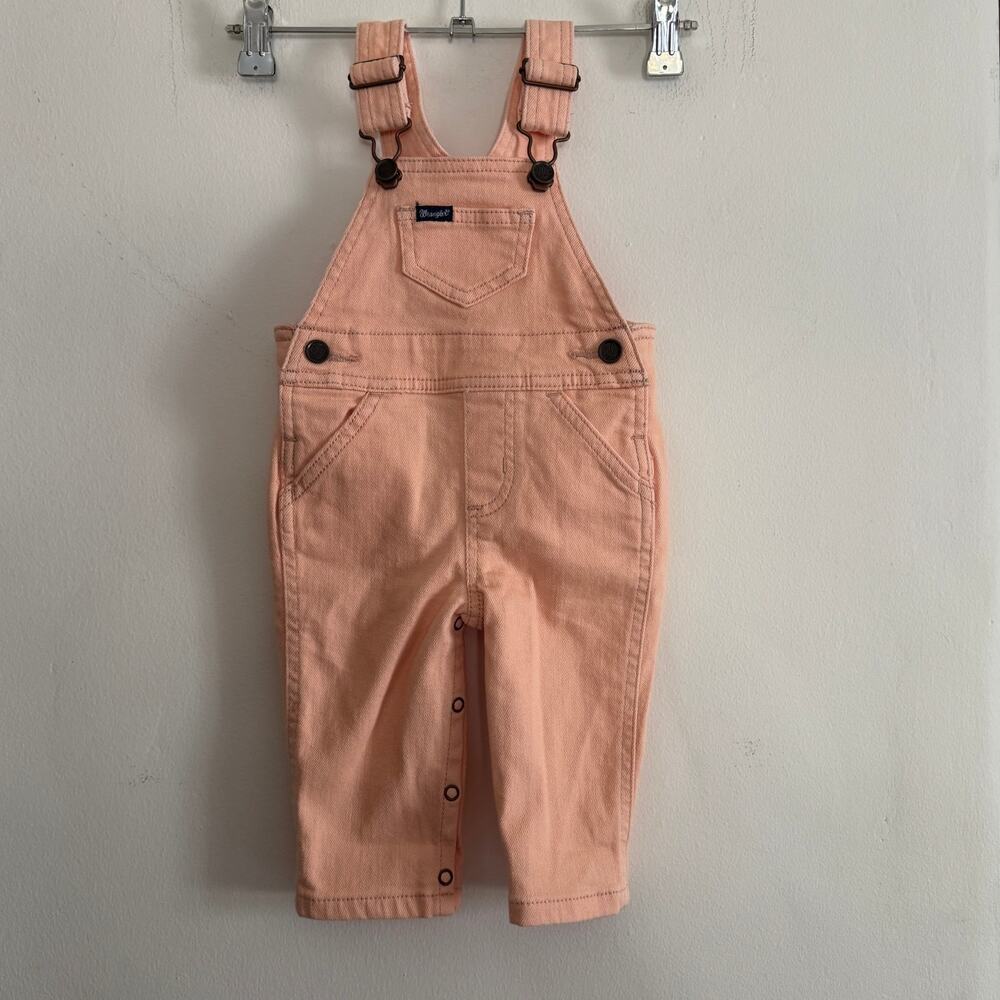 WRANGLER | Baby Pink Overalls / Dark Beige | 3-6 months BNWT